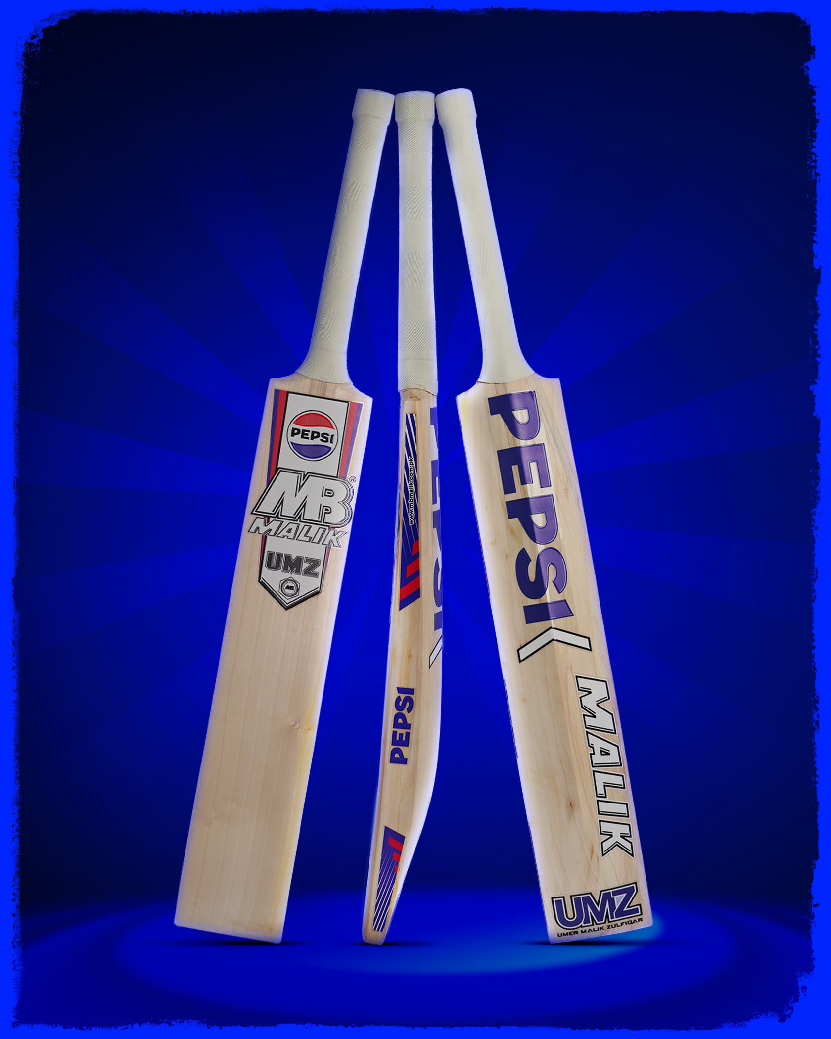 MB Malik UMZ Cricket Bats With Pepsi Collabration